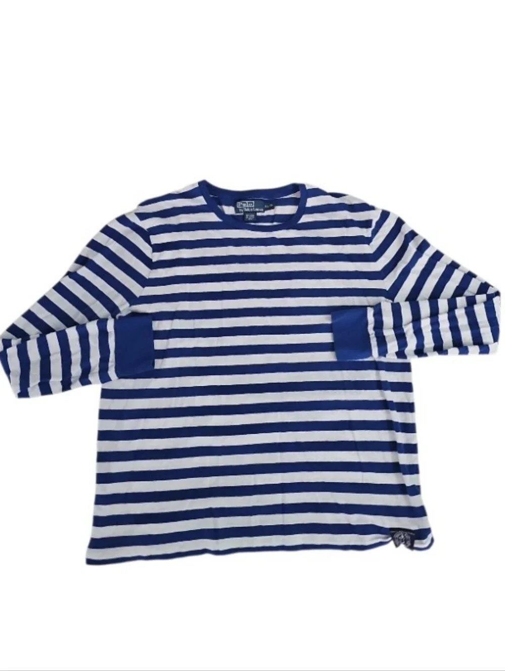 Vintage Sailor Merchant Polo Ralph Lauren Stripe Shirt XL Nautical Cotton Sailor